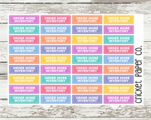 Unique inventory stickers related items | Etsy
