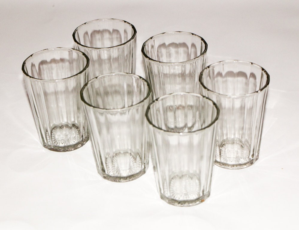 Faceted Glass Drinking Glasses Vodka Glasses Russian
