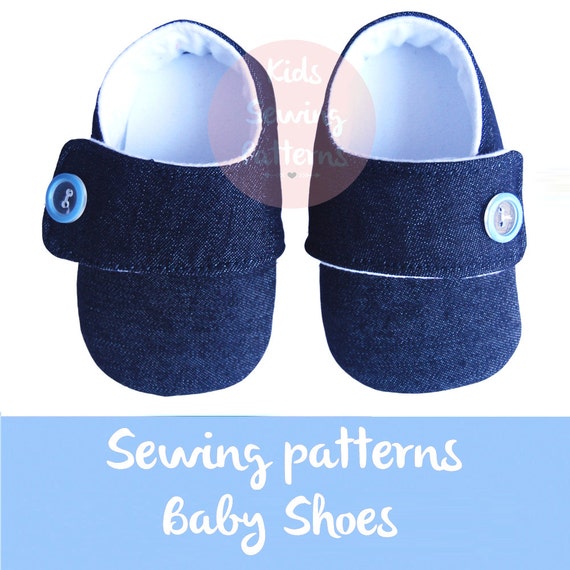 Kids sewing pattern PDF / fabric baby booties/ newborn shoes