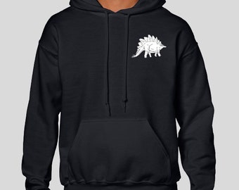 Stegosaurus Dinosaur Jurassic Animal Illustration Personalised Unisex, Tumblr, Blog Fashion Drawing Funny, Joke, Gift, Hoodie Jumper
