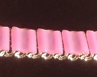Vintage Lavender Lucite Link Bracelet, 50's