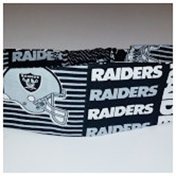 NFL Oakland Raiders Headband by JoysStitchnShack on Etsy