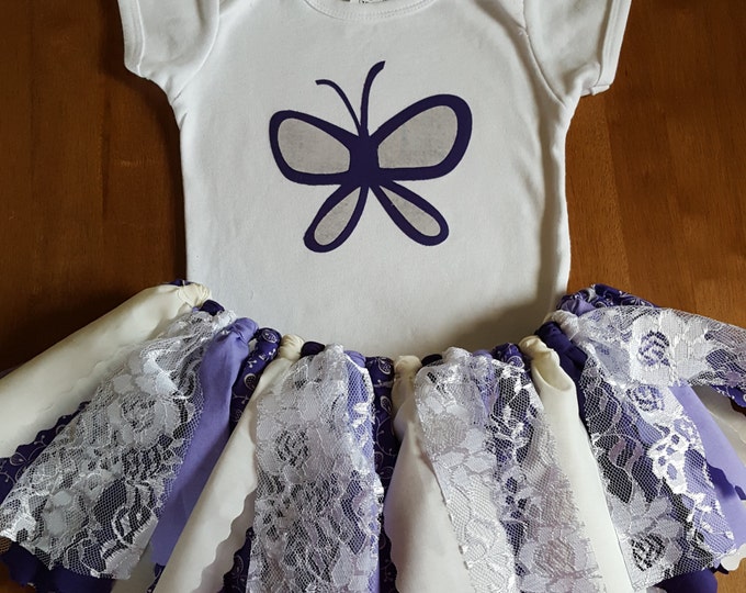 Purple Butterfly Tutu Outfit