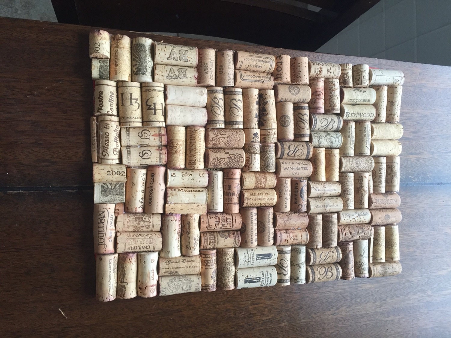 wine cork place-mat set - handmade dinner mat sets - dining table wine cork place-mat set - handmade dinner mat sets - dining table