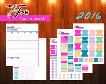 Printable Erin Condren Style A5 Planner by SoFabulouslyCreative