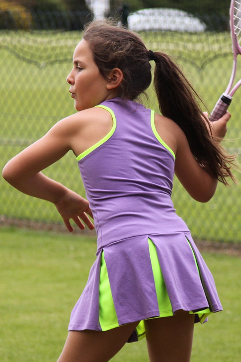 Victoria Racerback Girls Tennis Dress Girls Tennis Clothes 