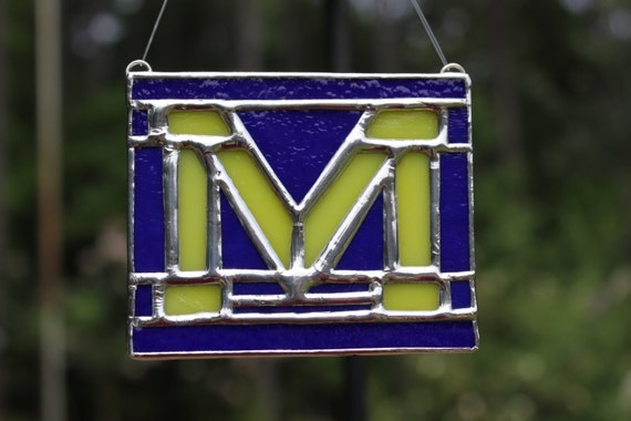 Stained Glass Letter M Letter M Stained Glass Monogram