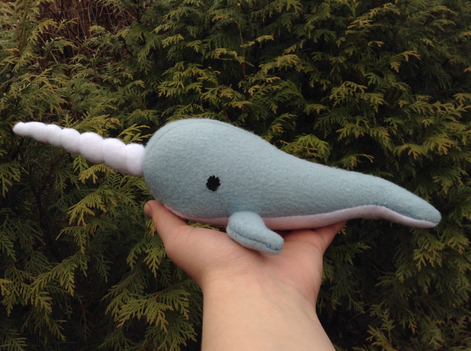 blue narwhal stuffed animal