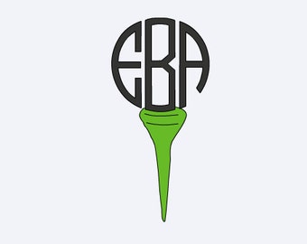 Golf Decal - Yeti Golf Decal - Golf Monogram - Golf Decal - Lilly Inspired Monogram - Golf Gift