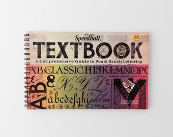 Speedball Calligraphy Textbook, instructional guide to lettering