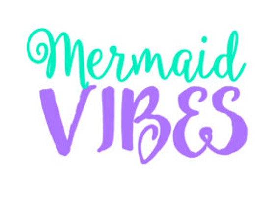Download Mermaid Vibes Iron on Decal/ DIY Mermaid by DesignsByNelmarie