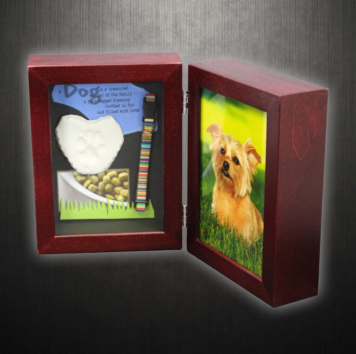 Majestic Memories Pet Urn and Keepsake Shadow Box Dog Cat