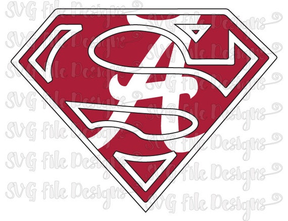 Download University of Alabama Crimson Tide Superman Logo by ...