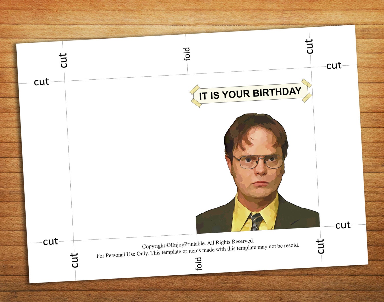 the-office-birthday-card-and-dwight-schrute-business-card-etsy-uk