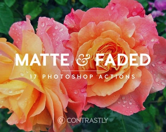 Matte & Faded Tone Photoshop Actions