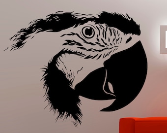 Parrot Wall Sticker Bird Decal Animal Decor Home Living Room Bedroom Vinyl Wall Art Removable Waterproof Sticker 7epai