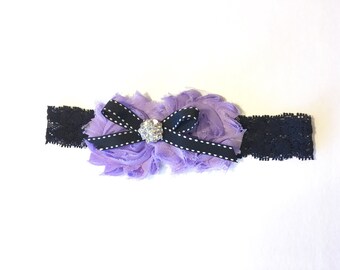 Halloween headband, baby halloween beadband, infant halloween headband