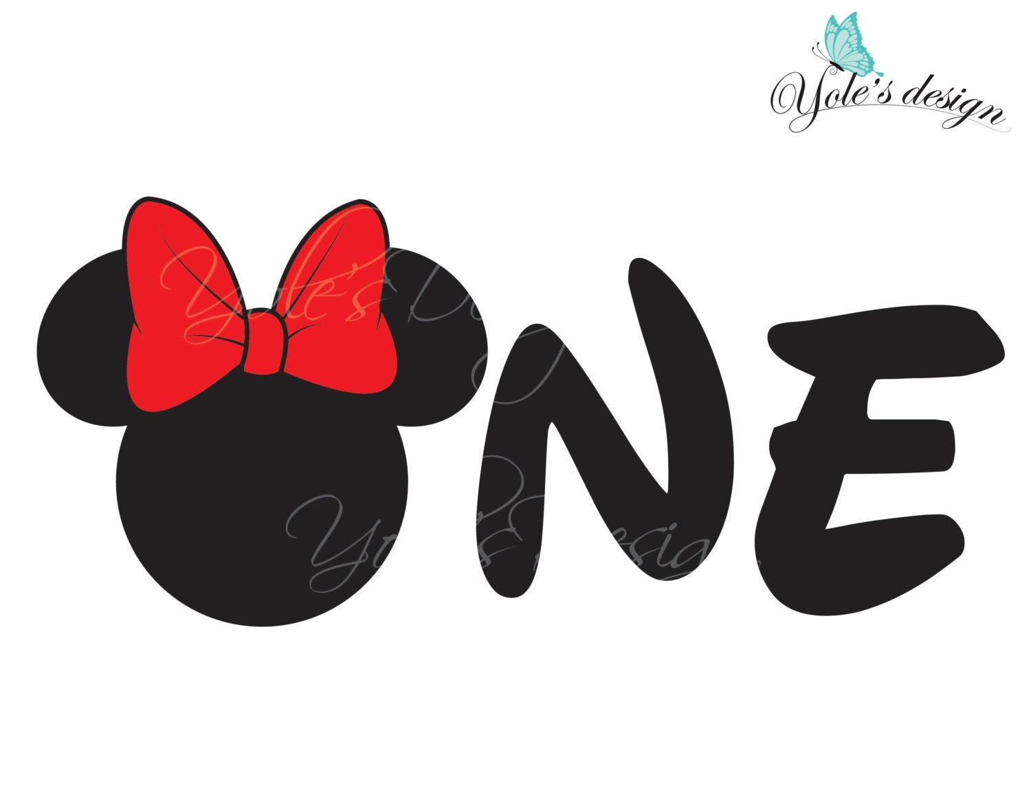 Minnie Mouse SVG Ears Birthday Girl Disney Inspired by ...