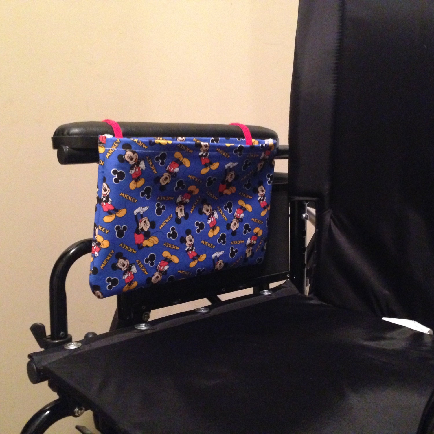 Solid Color Wheelchair Arm Rest Side Bag by WarriorAngelCreation
