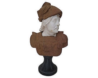Italian Neoclassical Multi-Tone Marble Bust