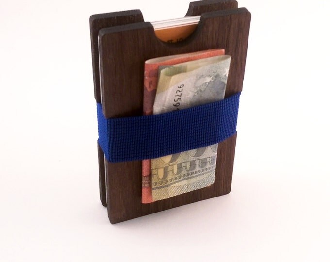 Walnut Handmade Wood Wallet - Slim wooden wallet - credit card wallet - GenteelWood wallet - Minimalistic wallet - Valentines gift