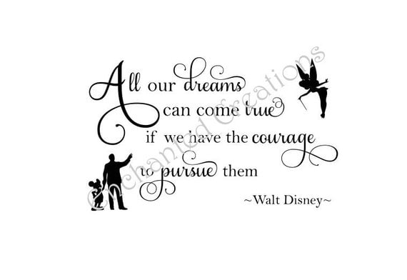 Download SVG file All our Dreams can Come True Walt Disney