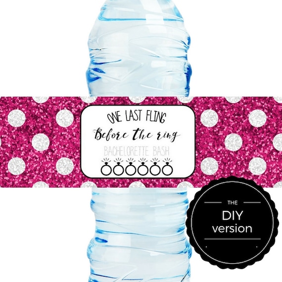 Diy Water Bottle Label Template