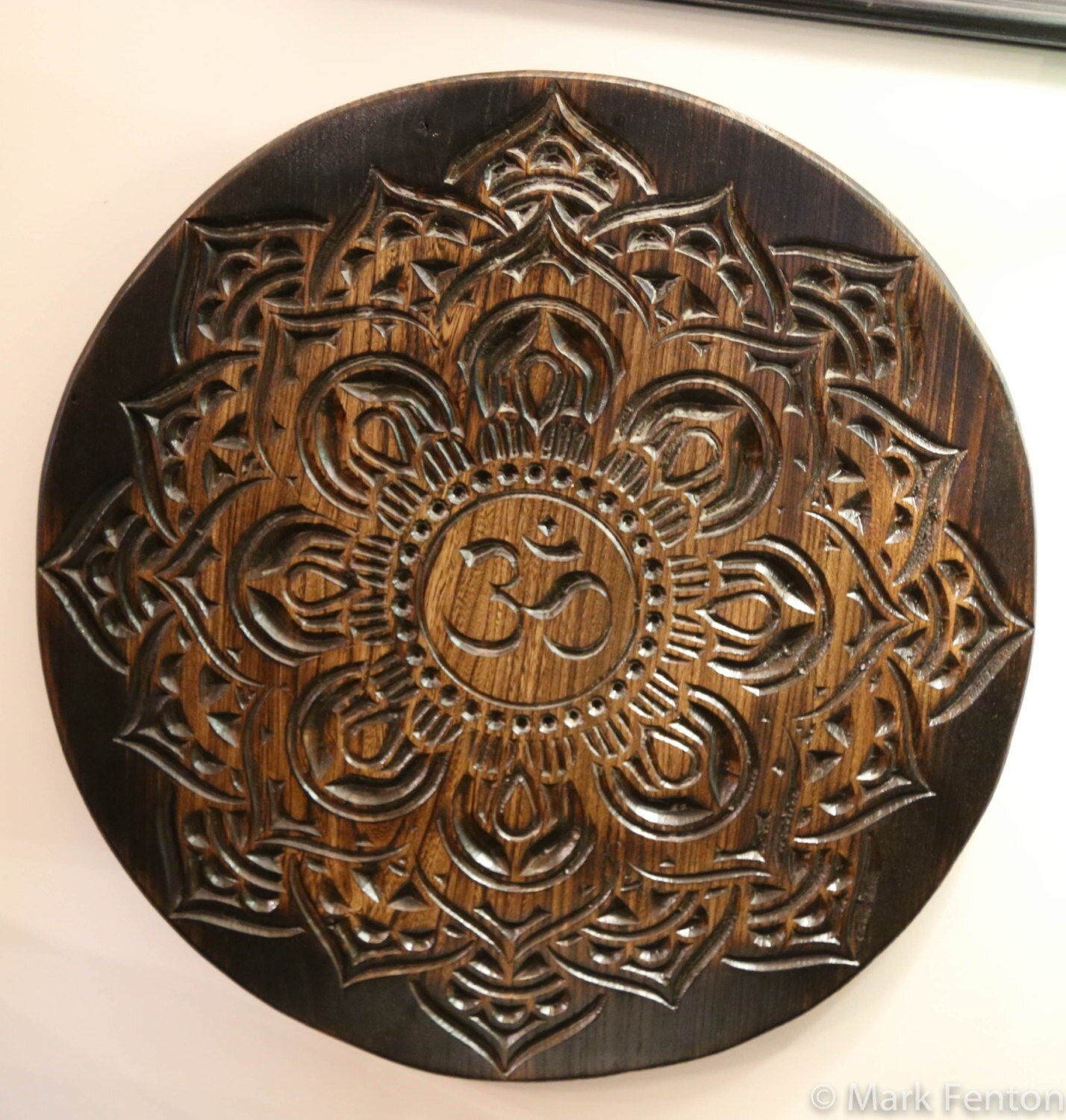 19 Wood Carved Mandala. by TwinFlamesArtistry on Etsy