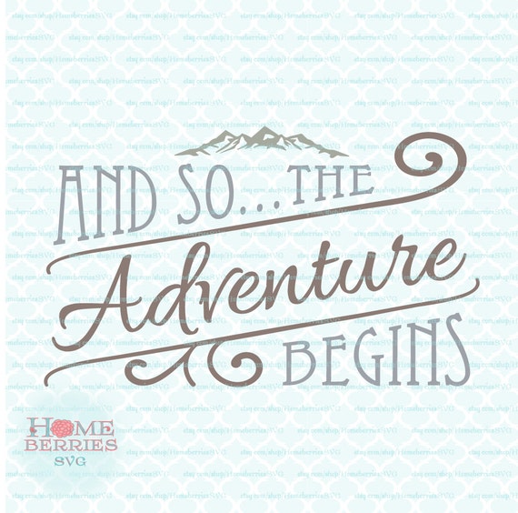 Download And So The Adventure Begins quote svg Marriage svg Wedding svg