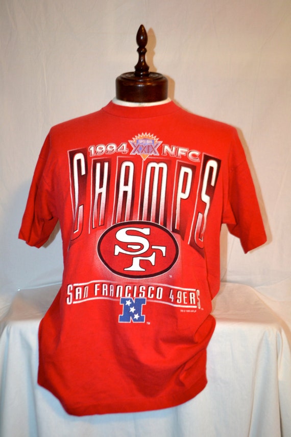 Vintage San Francisco 49ers Forty Niners T Shirt 1994 NFC