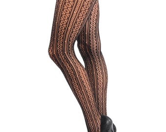 Items similar to Sexy floral lace and Rhinestones TATTOO Tights ...