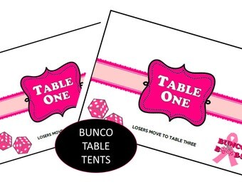 Keep Calm Themed Bunco Table Tent Cards by LawnGameShop on Etsy