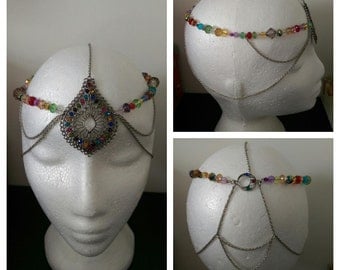Chain Headpiece, Rainbow
