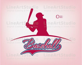 Baseball SVG Files - SVG Cutting Files - Cutting Files for Silhouette Cameo or Cricut - Instant Download -
