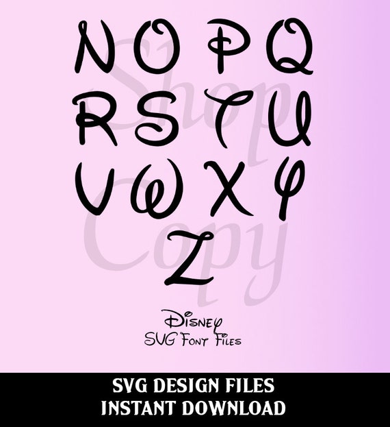Download Disney SVG Font, Disney Character SVG file for Silhouette ...