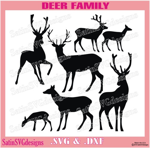 Free Free 278 Silhouette Deer Family Svg SVG PNG EPS DXF File