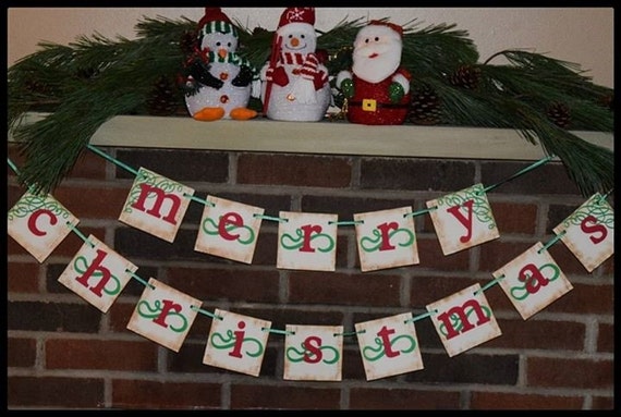 Items similar to Christmas Banner on Etsy