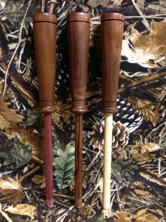 3 Custom Walnut Turkey Call Strikers w/ Hickory Rosewood