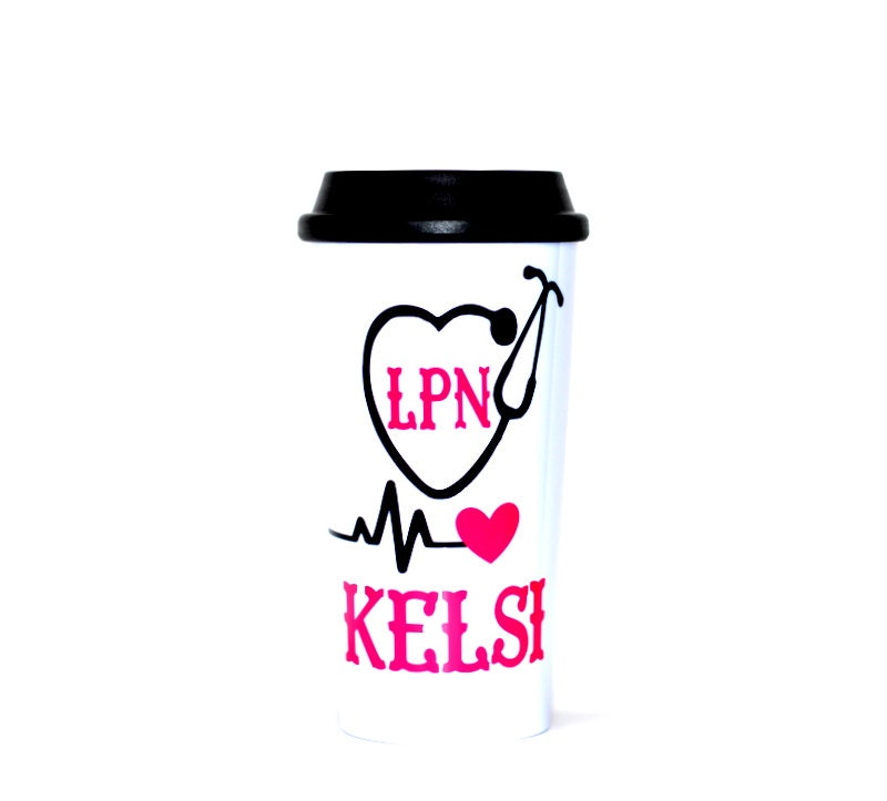 LPN gift nurse travel mug gift for nurses by DrinkUpBudderCup