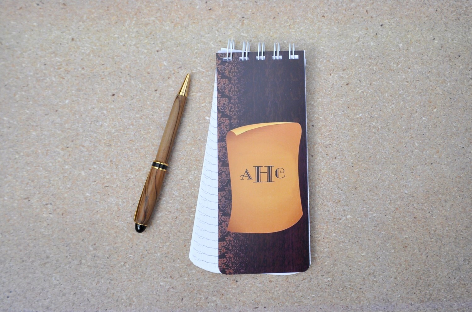 Set of 3 Spiral Bound Note Pad Personalized Notepad