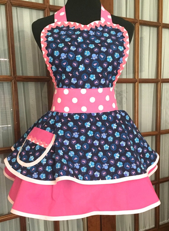 Breast Cancer Awareness Apron Breast Cancer Apron Owl