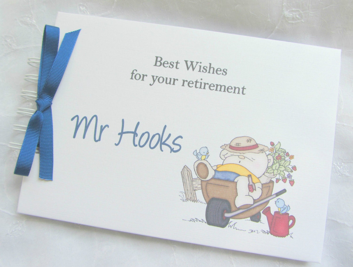 Personalised Retirement guest book/ photo book/ album/ memory