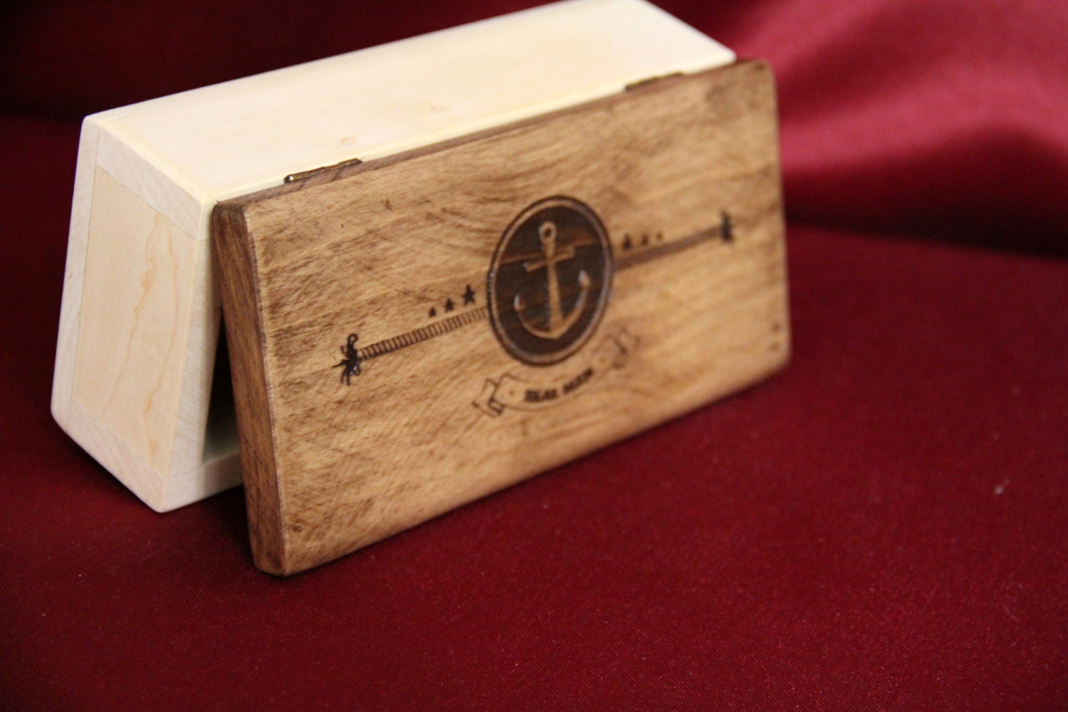 wood box art gift decor with lid by lovelygift4you on Etsy