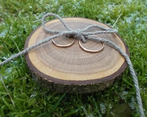 Wood wedding ring holder