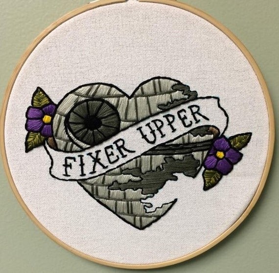 Hand made star wars embroidery