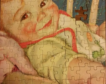 Vintage Baby in Highchair Puzzle Fairco 1960s