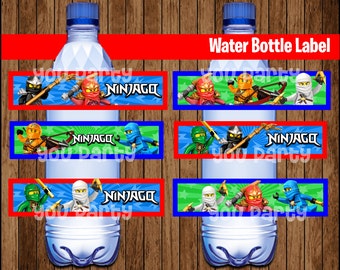Items similar to 12 Lego Ninjago Favor Bags Candy Bar Treat Sacks Ninjago Birthday Party Favors ...