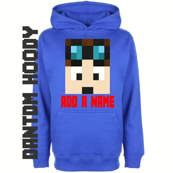 DANtdm DAN TDM kids HOODY personalised by PLANETWALLARTShop