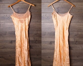 Peach slip dress #7