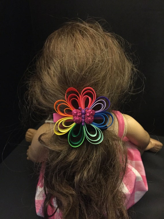 Items similar to Large 8 Petal Flower Hair Clip on Etsy